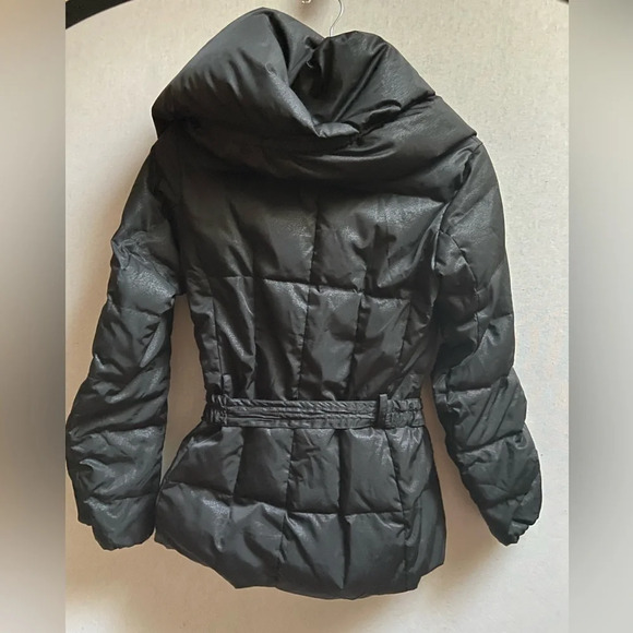 Nine West puffer  quilted belted down jacket Sz Xs - Picture 4 of 12
